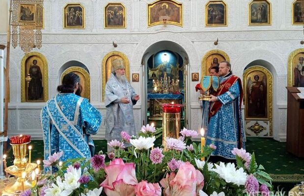 В праздник Рождества Пресвятой Богородицы архиепископ Димитрий совершил Литургию в Свято-Троицком Марковом монастыре Витебска