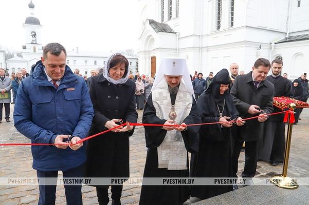 Патриарший Экзарх всея Беларуси совершил освящение после реставрации древней Спасо-Преображенской церкви Полоцкого монастыря