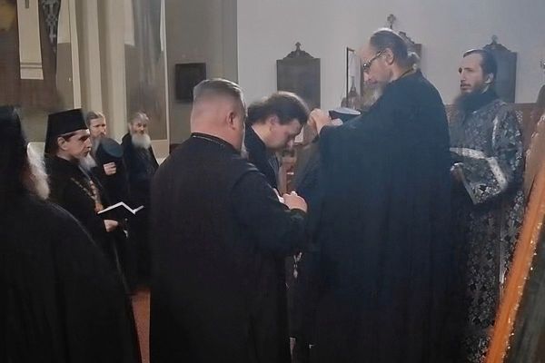 14 апреля в Ляденском монастыре совершен постриг в рясофор