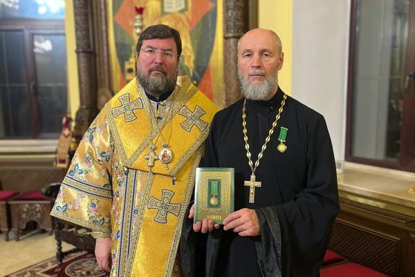 Клирик Мироносицкого монастыря протоиерей Александр Лавицкий удостоен церковной награды в связи с 60-летием со дня рождения