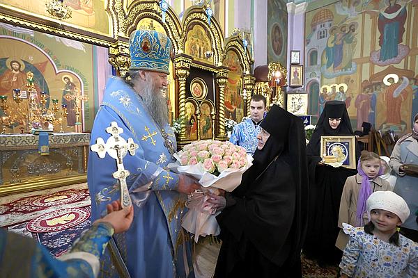 В праздник Благовещения Пресвятой Богородицы архиепископ Новогрудский Гурий поздравил настоятельницу Гродненской обители с днем тезоименитства