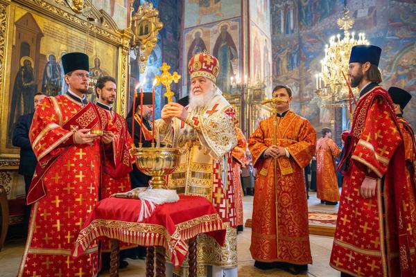 В пятницу Светлой седмицы Святейший Патриарх Кирилл совершил Литургию в Троице-Сергиевой лавре