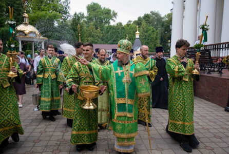 Монашествующие Гомельской епархии посетили епархиальные торжества в честь преподобной Манефы Гомельской